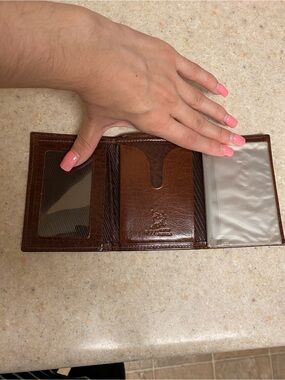 Brown Men’s DI LIDA 077 Water Buffalo Leather Foldable Wallet